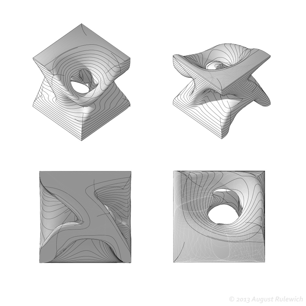 section/plan/axo of modified form