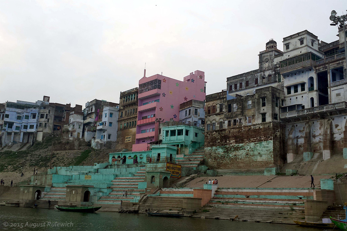 Varanasi Ghats at sunset