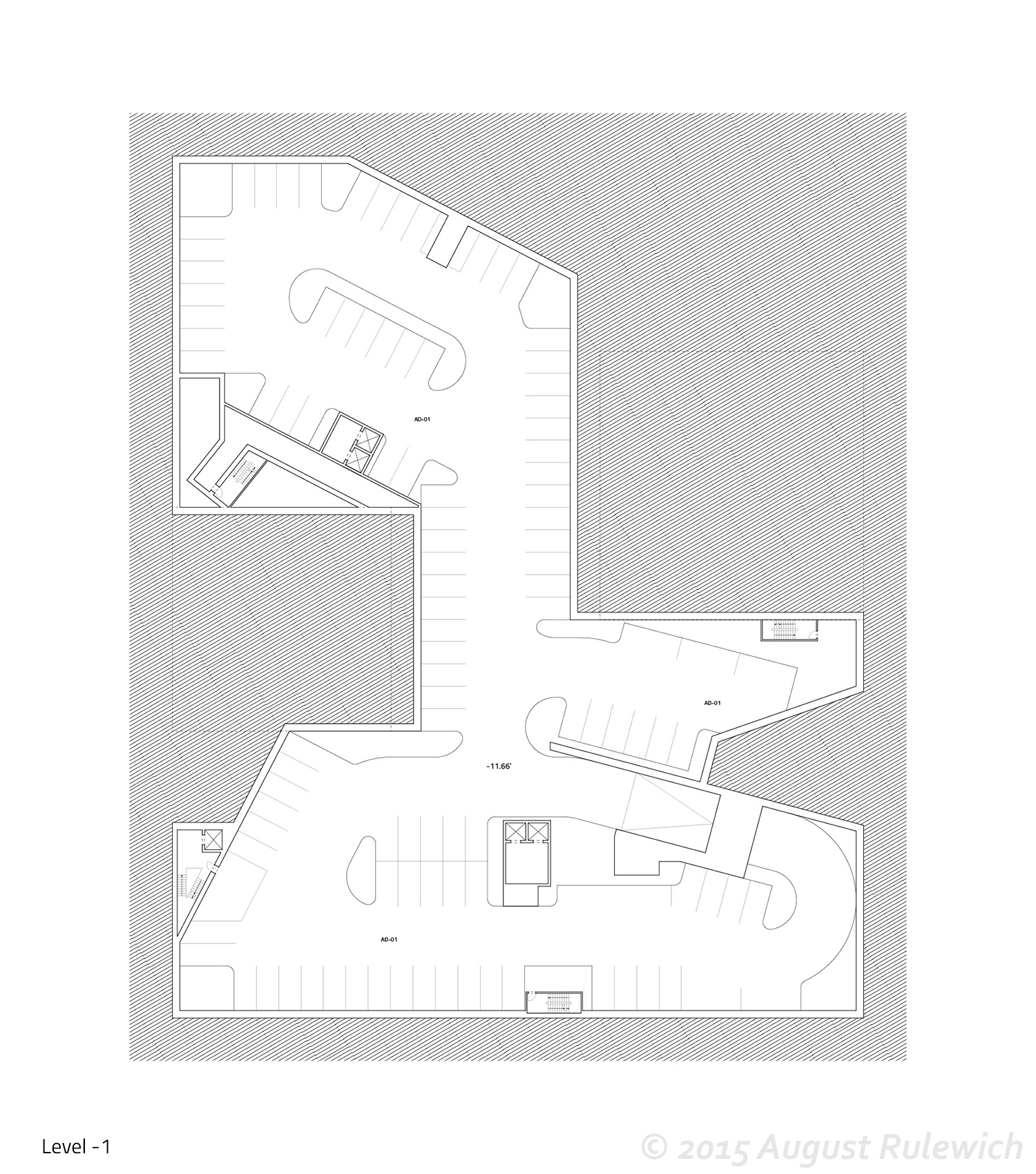 Plan -1 (1st level parking)